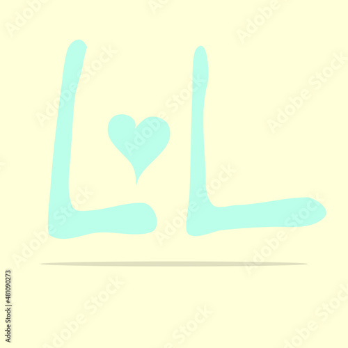 Lol. laughing out loud Vector illustration