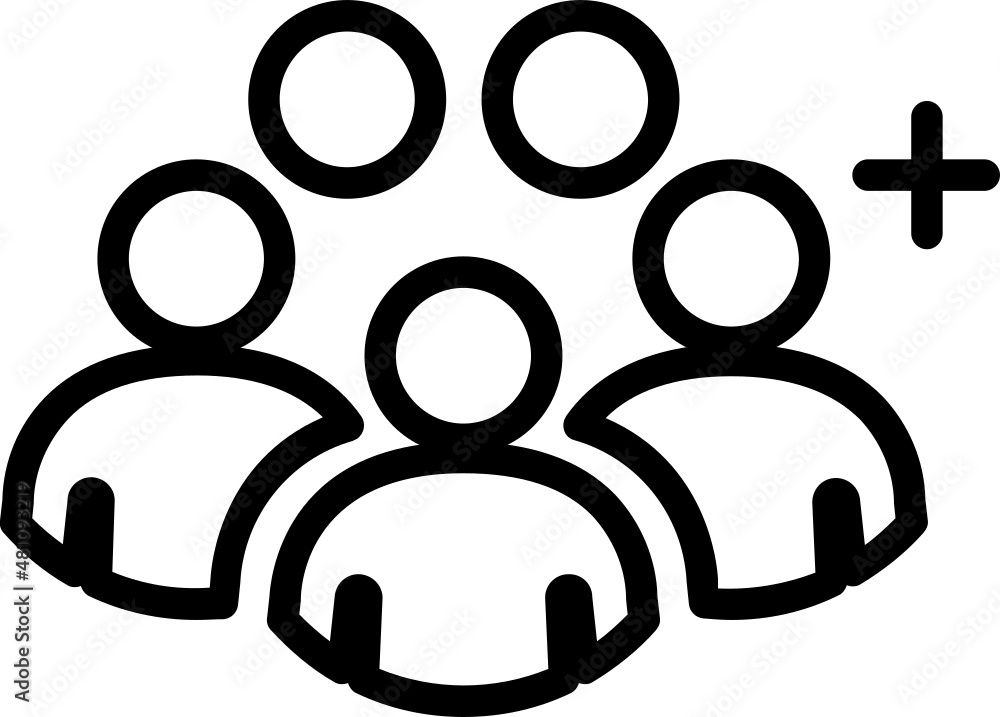 group of people line icon group of people line icon