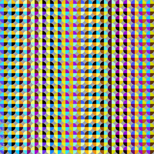 Geometric abstract pattern moire overlay style. Abstract square texture