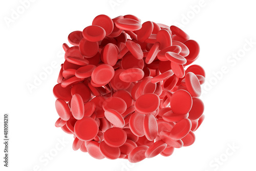 Wallpaper Mural Red blood cells, a medical concept. 3d illustration Torontodigital.ca