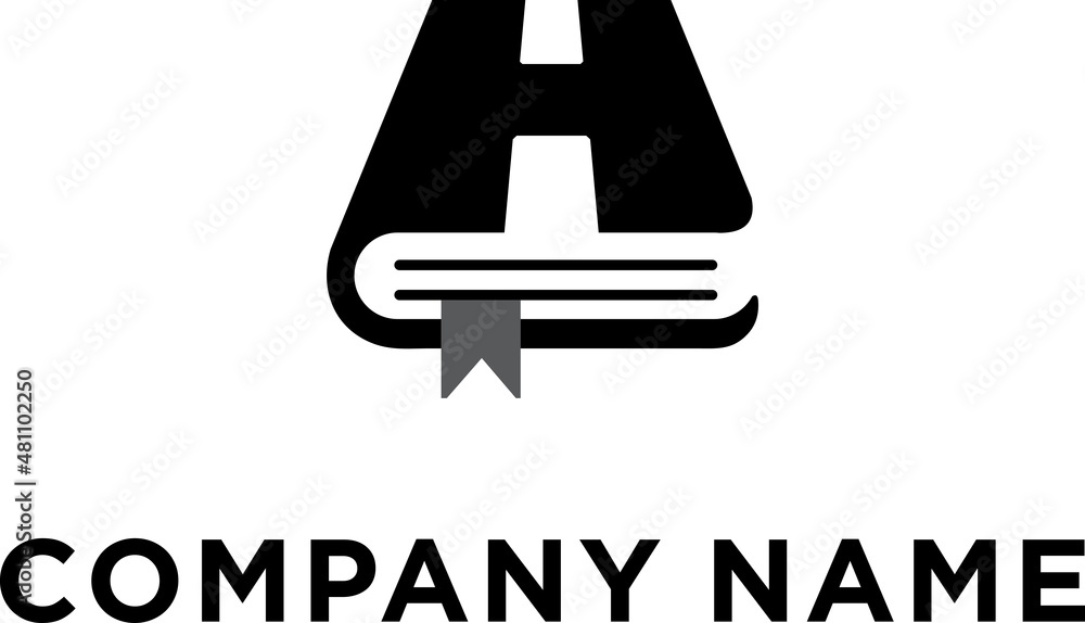 Initial Letter H Book Logo Vector Stock Vector Initial Letter H Book Logo Vector Stock Vector