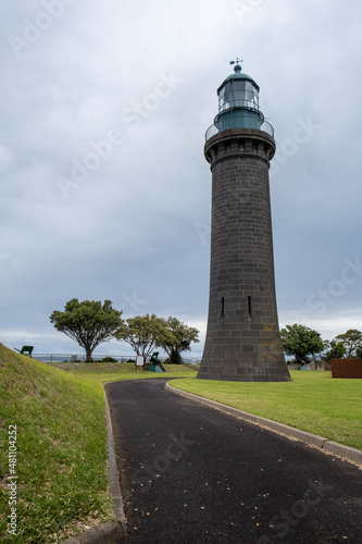 Black Lighthouse in Queenscliff  Victoria Australia