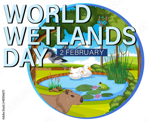 World Wetlands Day logo design