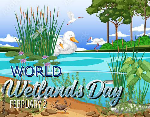 World Wetlands Day poster design
