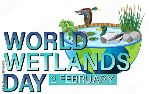 World Wetlands Day logo design