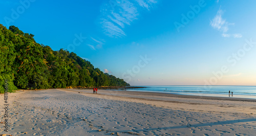 Sunset on the sea, Radhanagar Beach, Havelock Island	