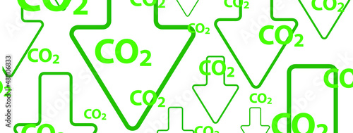 reducing CO2 emissions to stop climate change. green energy background	