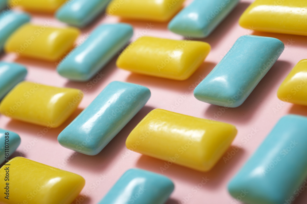 Gums on a table Gums on a table