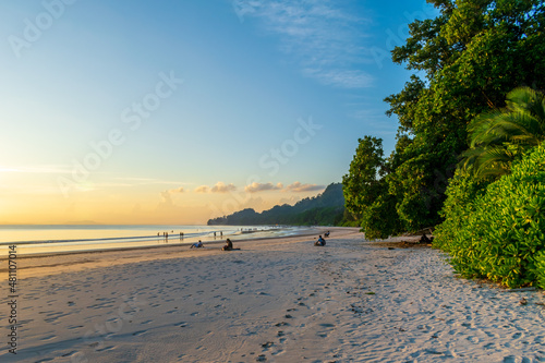 Sunset on the sea, Radhanagar Beach, Havelock Island	