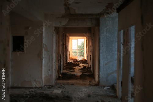 Abandoned building scenery in summer in daytime © Дмитрий Модестов