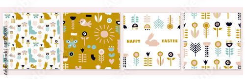 seamless patterns with Easter