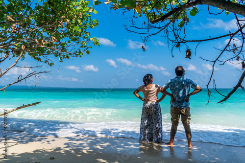 Watching the waves, Kalapathar, Havelock Island, Andaman, India