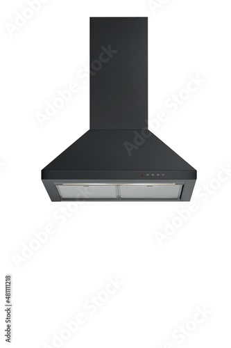 Photos Range hood with clipping path on white background