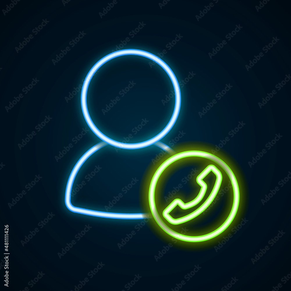 Glowing neon line Video chat conference icon isolated on black background. Online meeting work form home. Remote project management. Colorful outline concept. Vector Glowing neon line Video chat conference icon isolated on black background. Online meeting work form home. Remote project management. Colorful outline concept. Vector