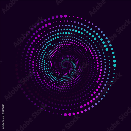Big data technology circle design background. Internet connection, abstract sense of science and technology analytics concept graphic design. Vector illustration