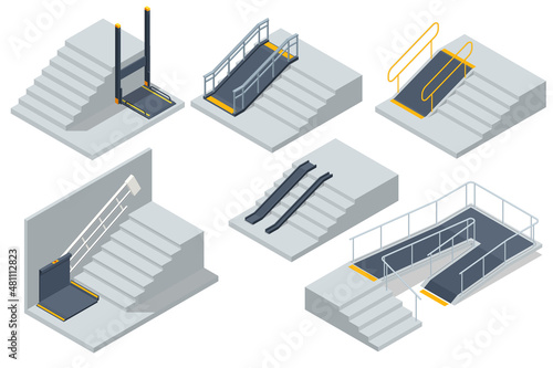Canvas Isometric Ramp for wheelchair entry