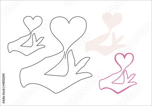
logo, symbol, icon, heart, fingers, hand, hand holding a heart, fingers holding a heart, valentine's day, love, gift, happiness, party, declaration of love, postcard, symbol,