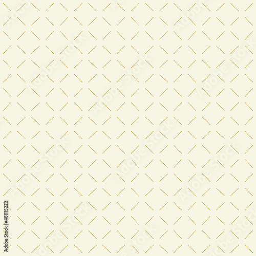 Geometric dotted vector golden pattern. Seamless abstract golden modern texture for wallpapers and backgrounds