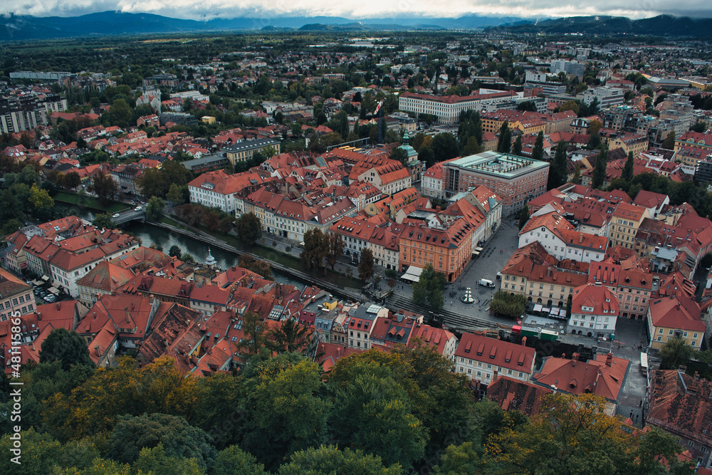 Ljubljana - Slovenia - panoramic view from the castle