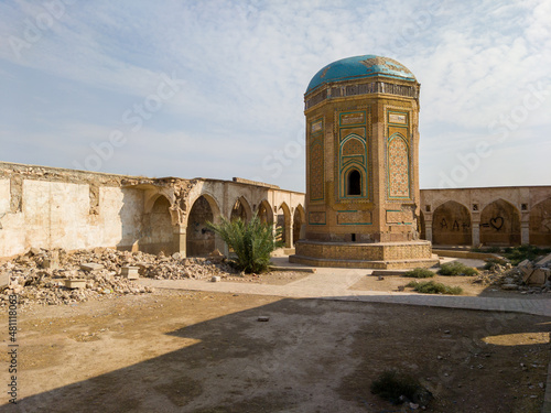 Kirkuk citadel on a hill above the city center