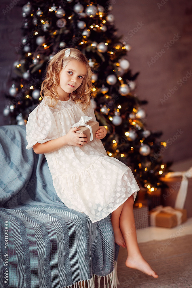 children, new year, new year's interior, christmas tree, photo shoot in the studio, family, brother, sisters children, new year, new year's interior, christmas tree, photo shoot in the studio, family, brother, sisters
