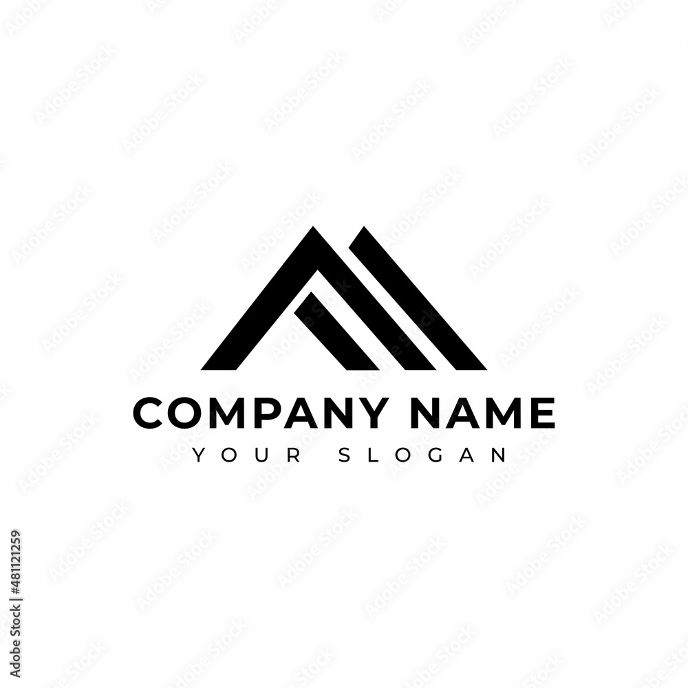 Letter FM logo vector design Stock Vector | Adobe Stock