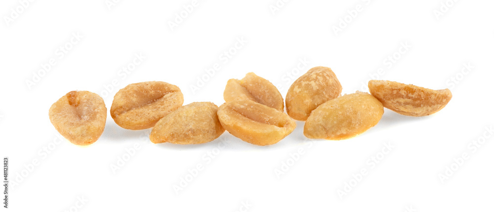 salted peanut isolated on white background salted peanut isolated on white background