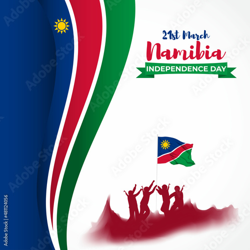 vector illustration for Namibia independence day.