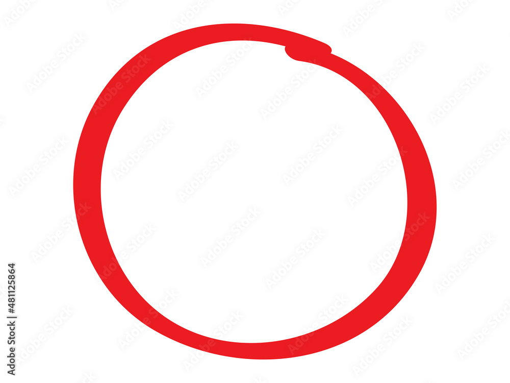 Red circle pen draw. Highlight hand drawn circle isolated on white background. Handwritten red circle. For marker pen, pencil, logo and text check. Vector illustration Red circle pen draw. Highlight hand drawn circle isolated on white background. Handwritten red circle. For marker pen, pencil, logo and text check. Vector illustration