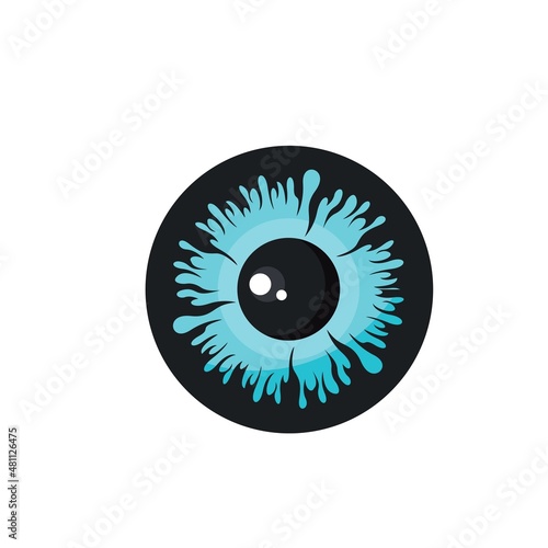 eye retina and pupil vector illustration concept design