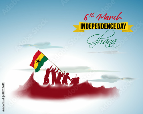 vector illustration for happy Ghana independence day