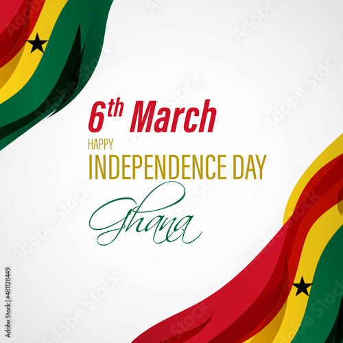 vector illustration for happy Ghana independence day