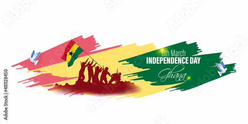 vector illustration for happy Ghana independence day