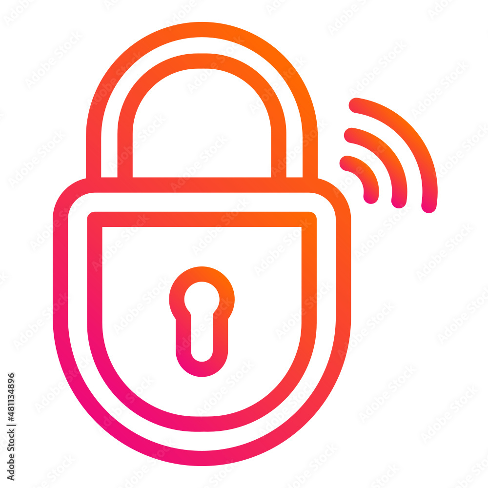 Padlock Vector Icon Design Illustration Padlock Vector Icon Design Illustration