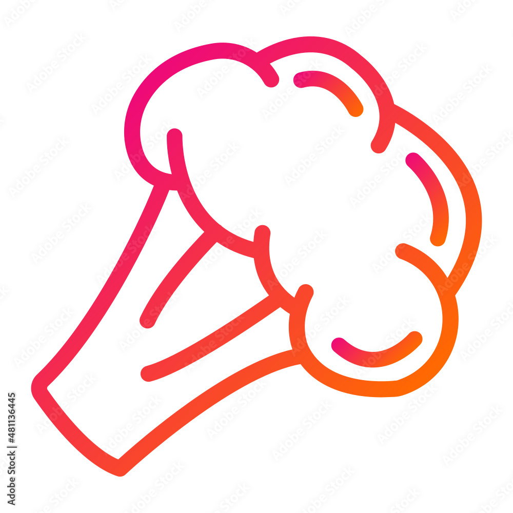 Broccoli Vector Icon Design Illustration Broccoli Vector Icon Design Illustration