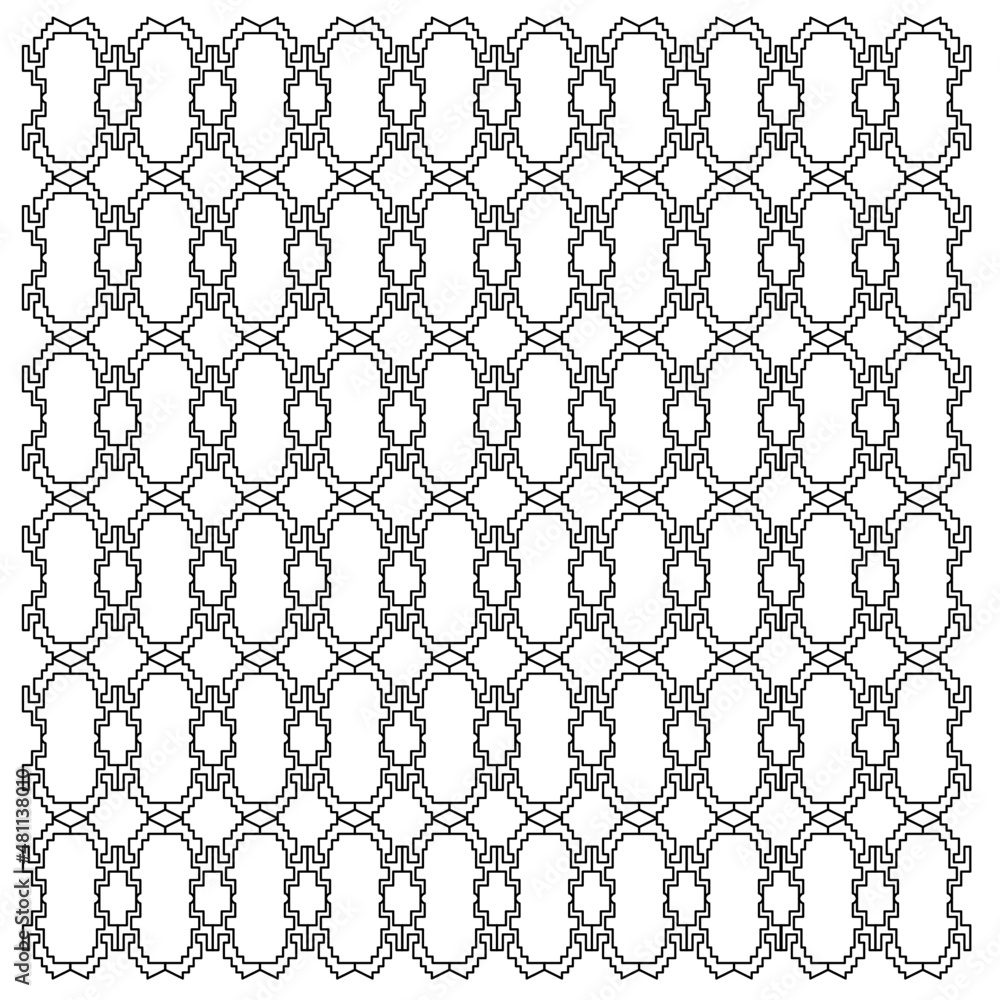 Luxury Design Ornaments Aztecs Black White Pattern, Texture, Background