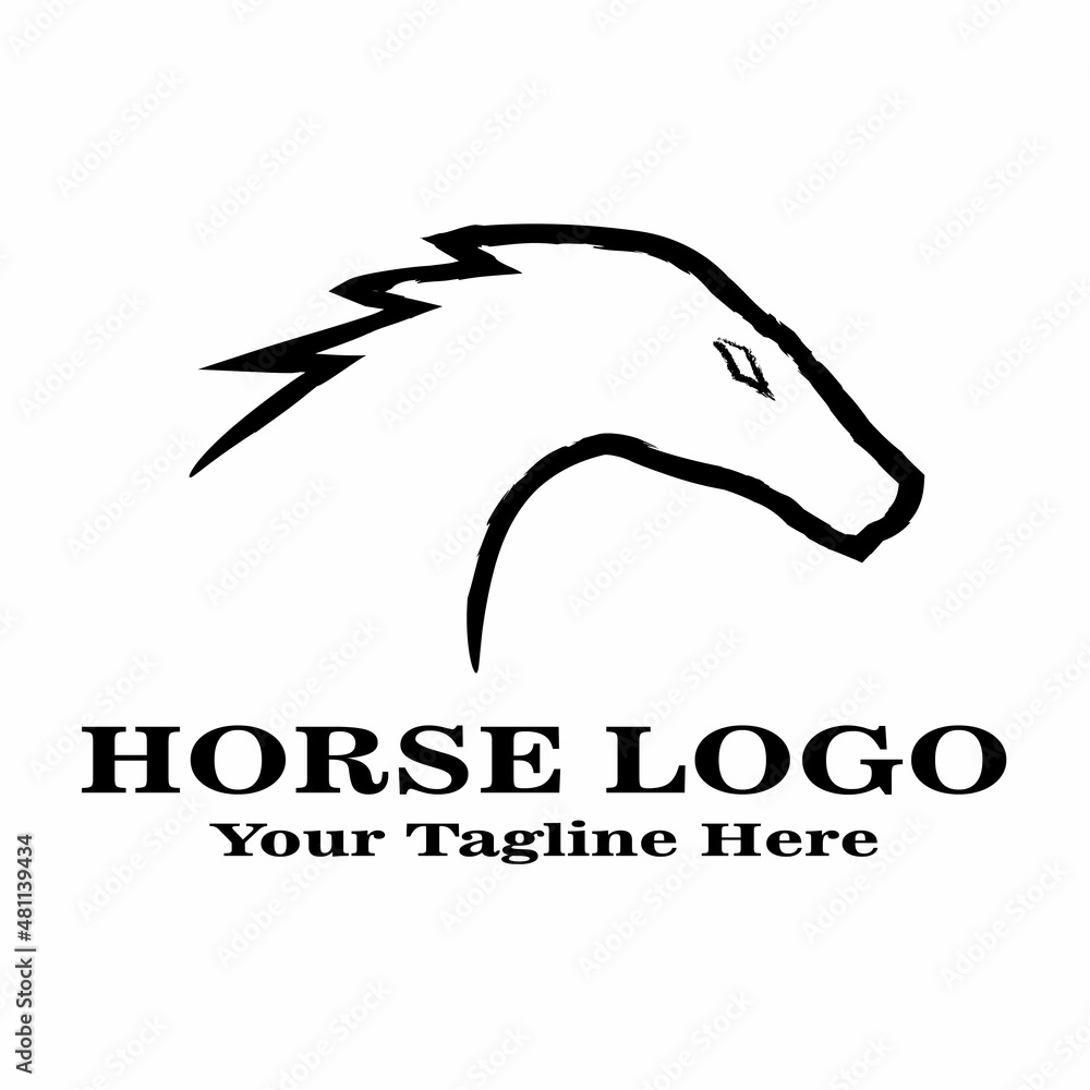 Horse logo design.