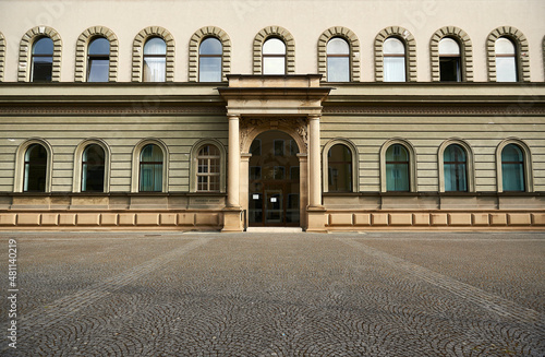 facade of the building of the Bavarian State Archives Fotobehang