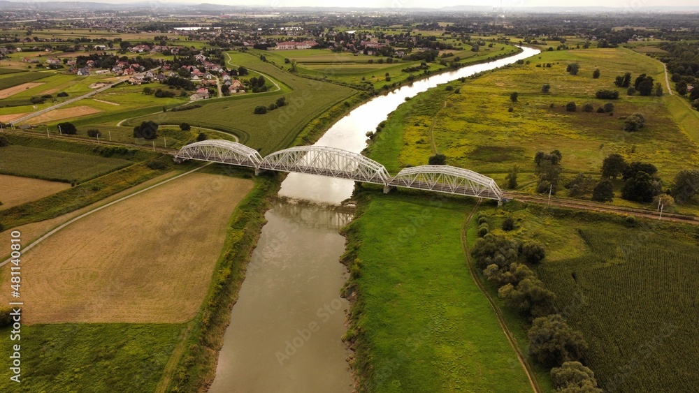 beautiful bridge over the Vistula river