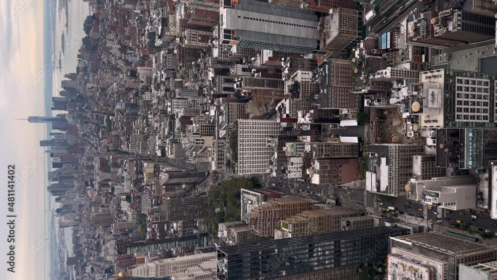 Aerial view of midtown and downtown Manhattan in New York USA. Hudson River. Aerial view of midtown and downtown Manhattan in New York USA. Hudson River.