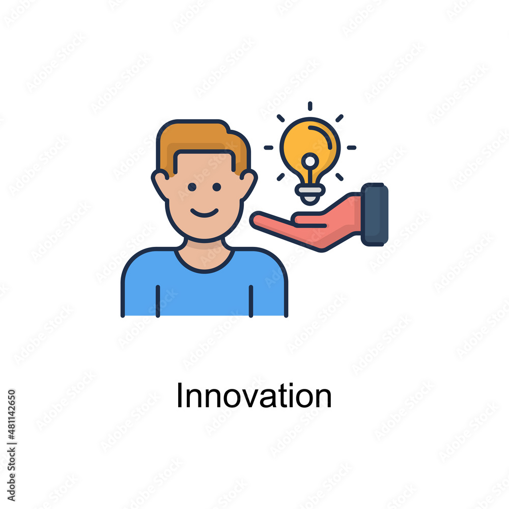 Innovation vector Filled Outline Icon Design illustration. Educational Technology Symbol on White background EPS 10 File Innovation vector Filled Outline Icon Design illustration. Educational Technology Symbol on White background EPS 10 File