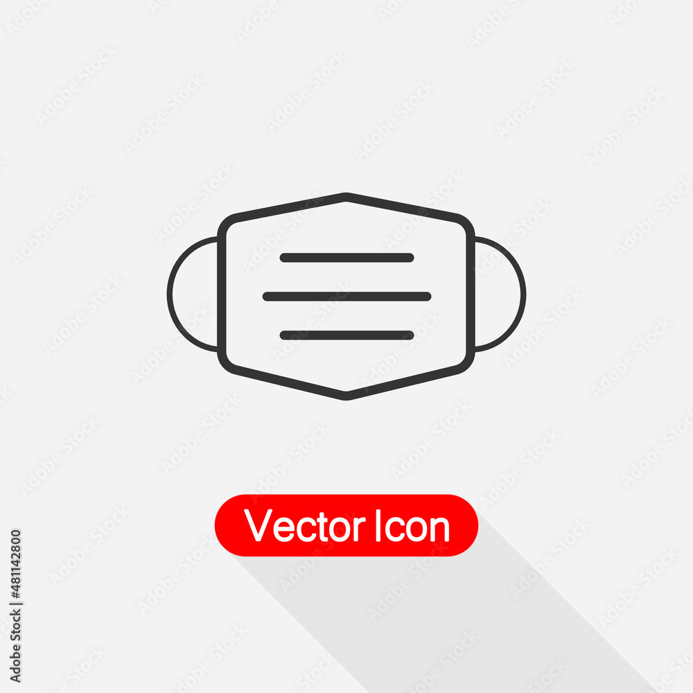 Dentist Mask Icon, Face Mask Icon, Mask Protection Virus Icon Vector Illstration Eps10 Dentist Mask Icon, Face Mask Icon, Mask Protection Virus Icon Vector Illstration Eps10