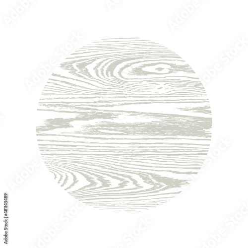 Wood texture background round. Design element template. Dry wooden overlay texture. Vector illustration