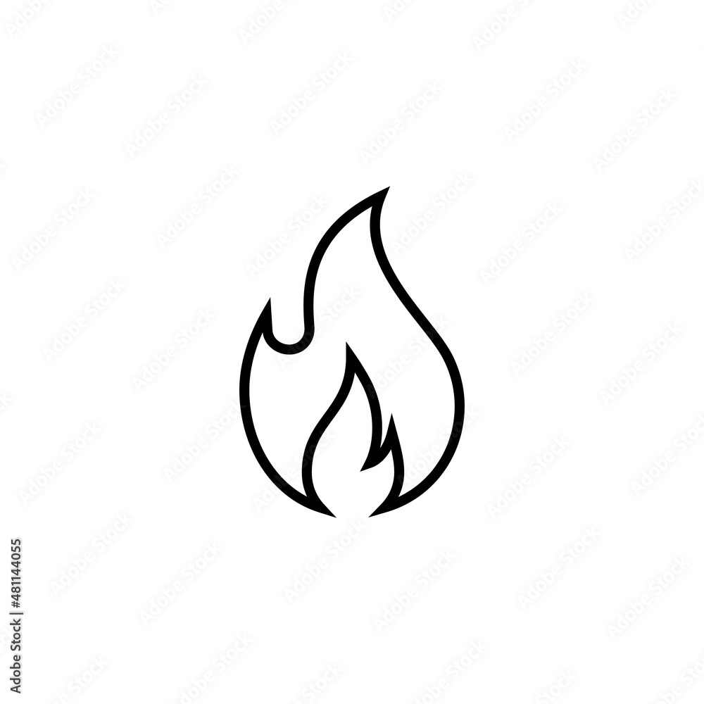 Fire icon. fire sign and symbol Fire icon. fire sign and symbol