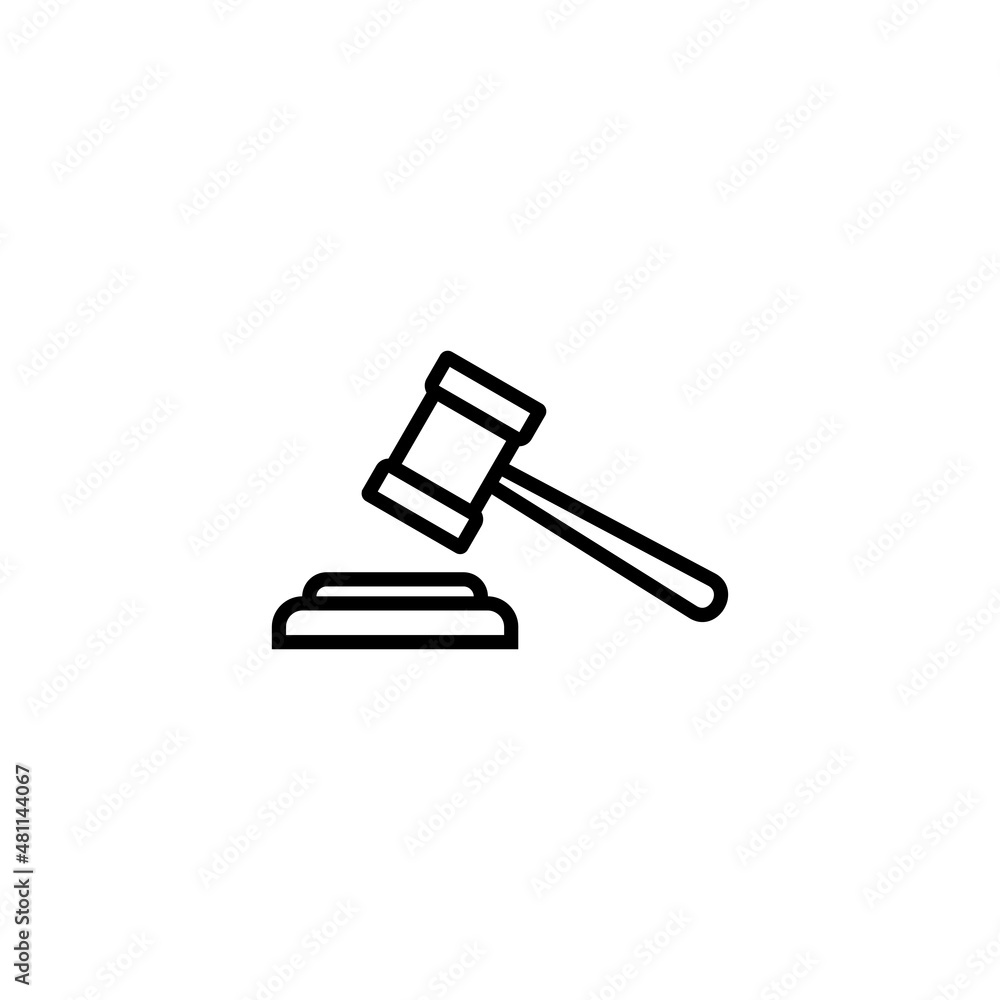 Gavel icon. judge gavel sign and symbol. law icon. auction hammer Gavel icon. judge gavel sign and symbol. law icon. auction hammer