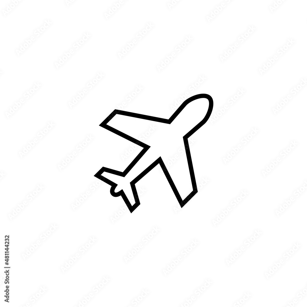 Plane icon. Airplane sign and symbol. Flight transport symbol. Travel sign. aeroplane