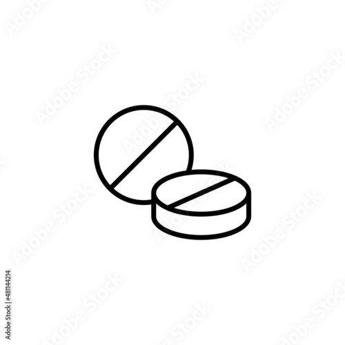 Pills icon. capsule icon. Drug sign and symbol