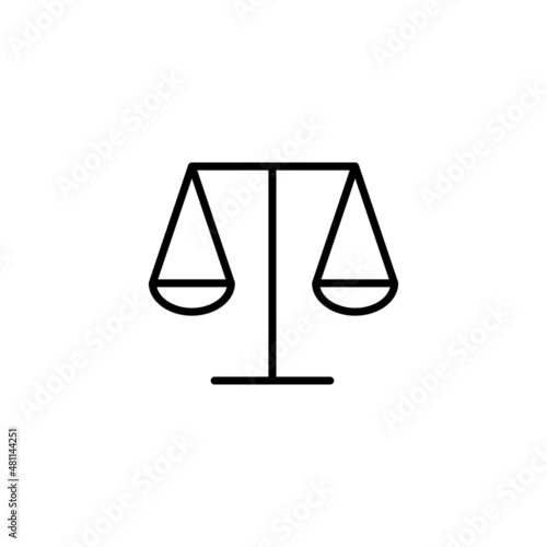 Scales icon. Law scale icon. Justice sign and symbol © avaicon