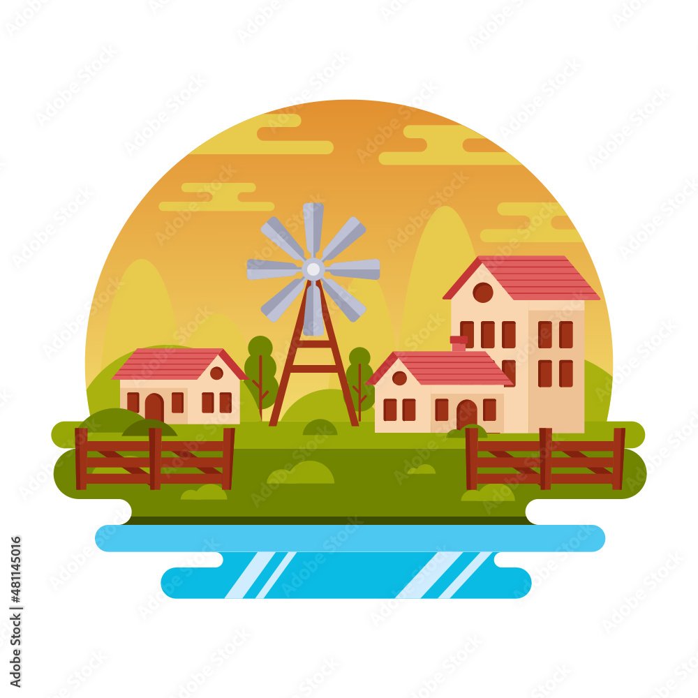 Village Landscape Village Landscape