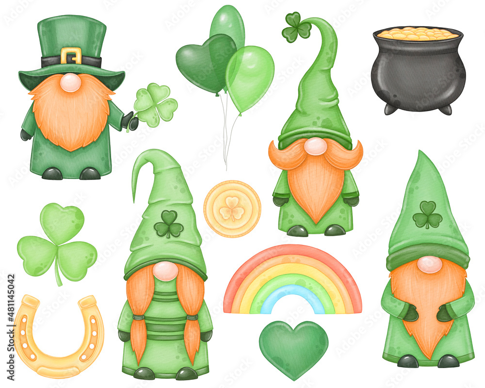 Watercolor Patrick's Day Clipart St Patty's Day Clipart